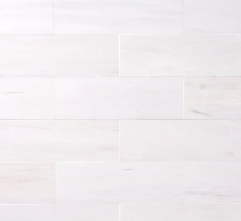 Bianco Dolomite Polished Wall and Floor Tile 3"x6"